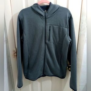 Zeroxposur Men’s M Gray Stretch Full Zip Hoodie Jacket Activewear Outdoors